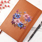 Floral Flower Wreath 121 - Vegan Leather Journal