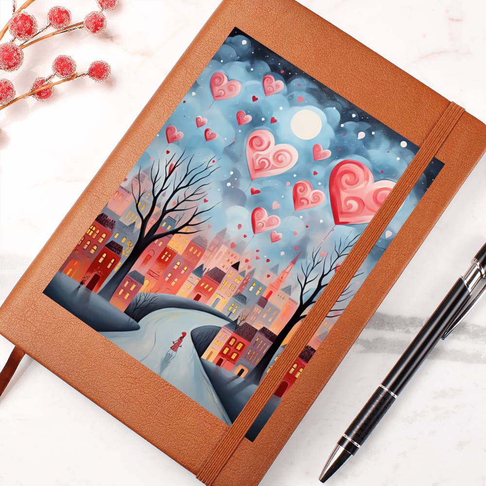 Valentine's Day Art 213 - Vegan Leather Journal