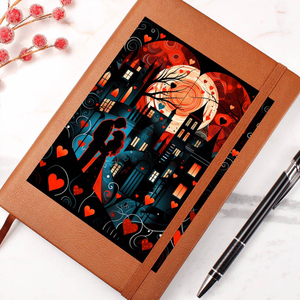 Valentine's Day Art 444 - Vegan Leather Journal