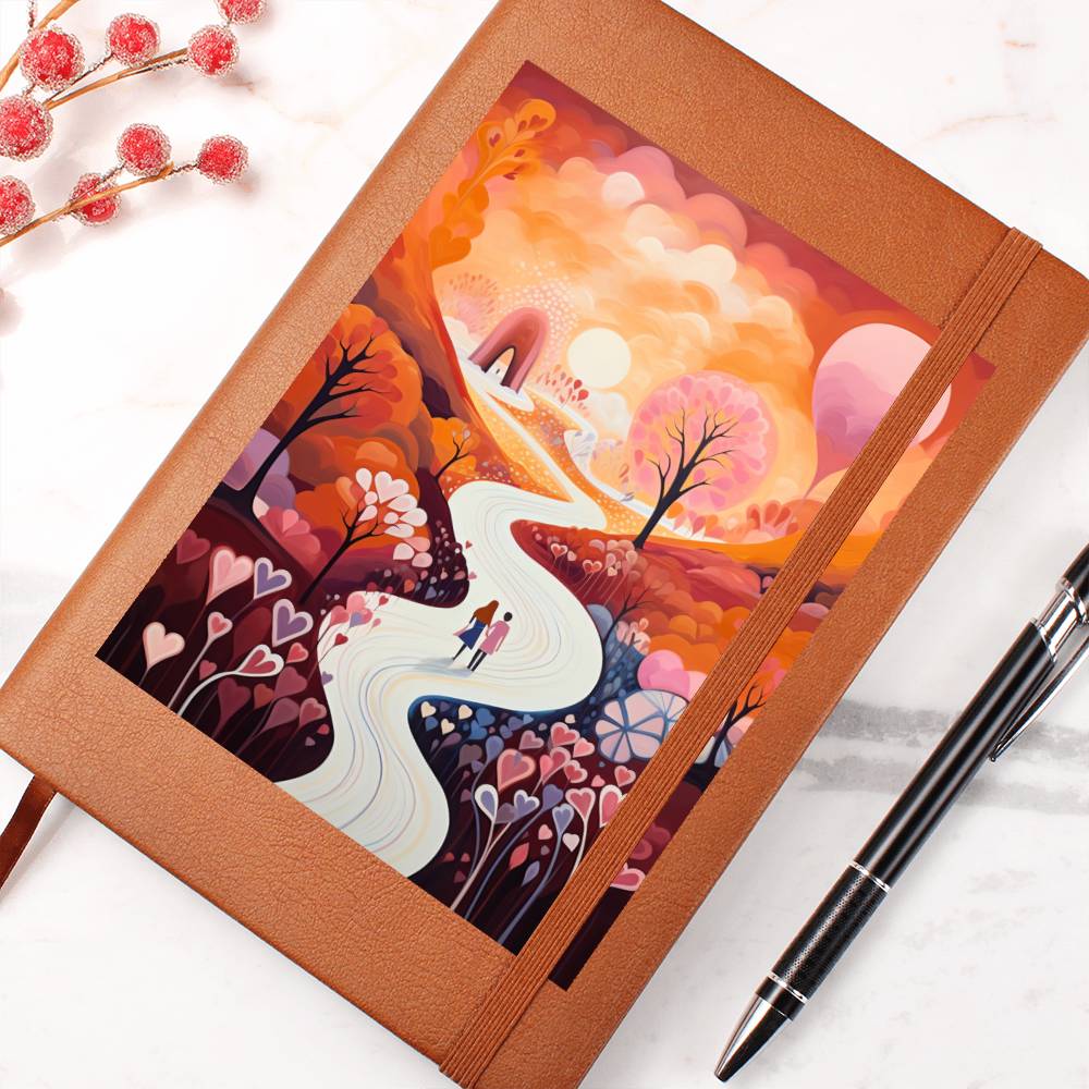 Valentine's Day Art 266 - Vegan Leather Journal