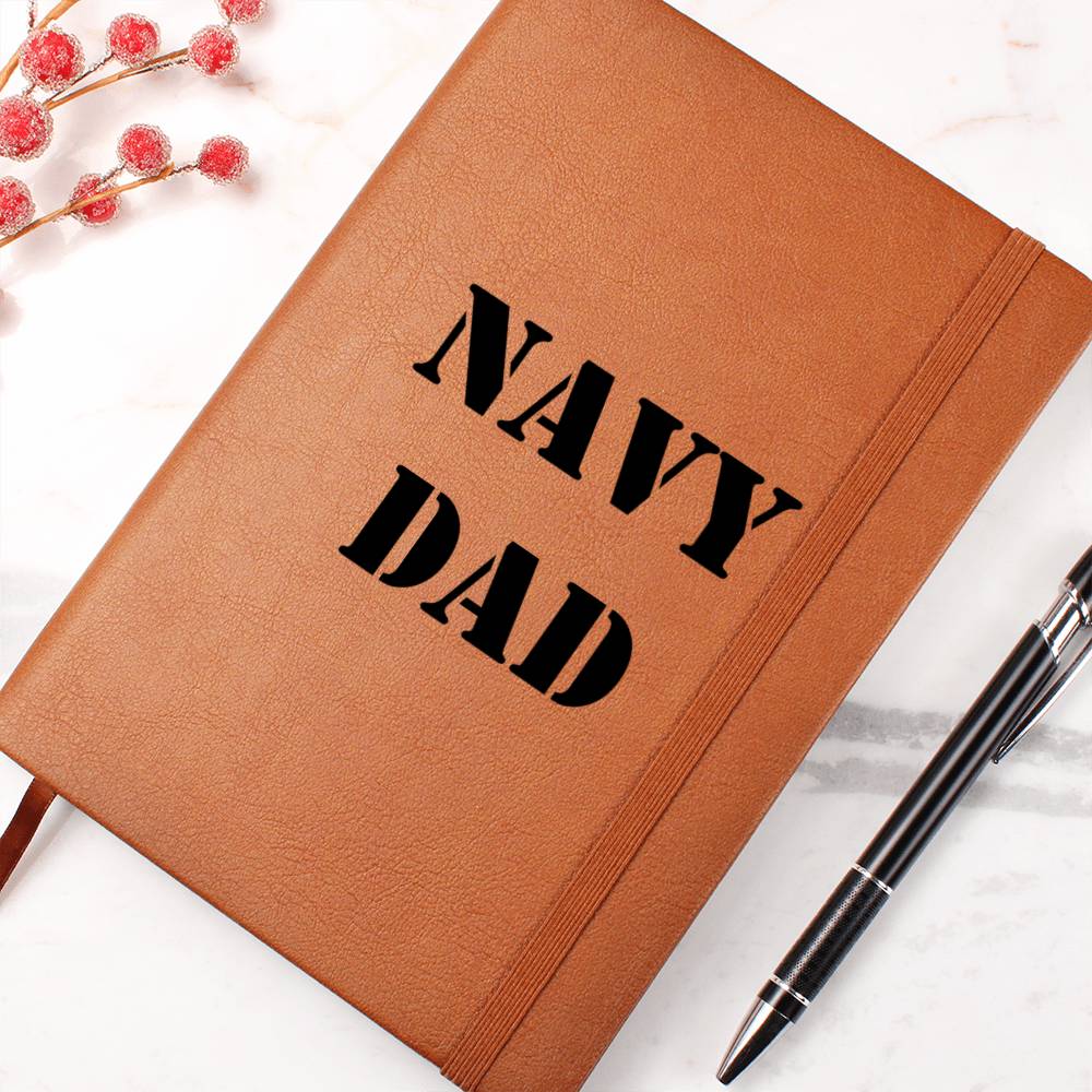 Navy Dad - Vegan Leather Journal