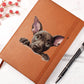 Xoloitzcuintli Peeking - Vegan Leather Journal