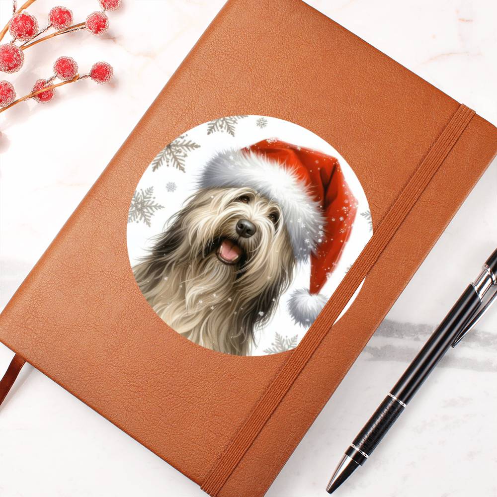 Christmas Dog - Bergamasco - Vegan Leather Journal