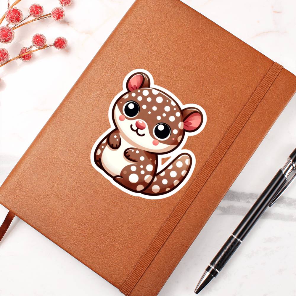 Cute Quoll sticker 137 - Vegan Leather Journal