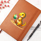 Colorful Baby Dinosaur 032 - Vegan Leather Journal