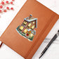 Christmas Gingerbread House 013 - Vegan Leather Journal
