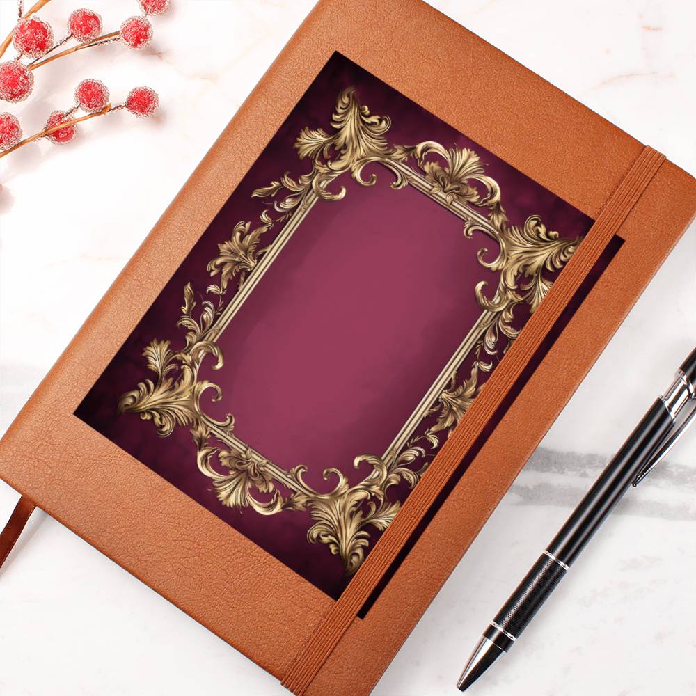 Ornate Gold Cover 076 - Vegan Leather Journal