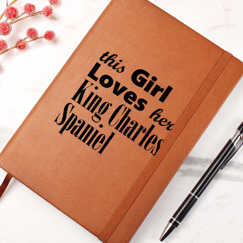 King Charles Spaniel - Vegan Leather Journal