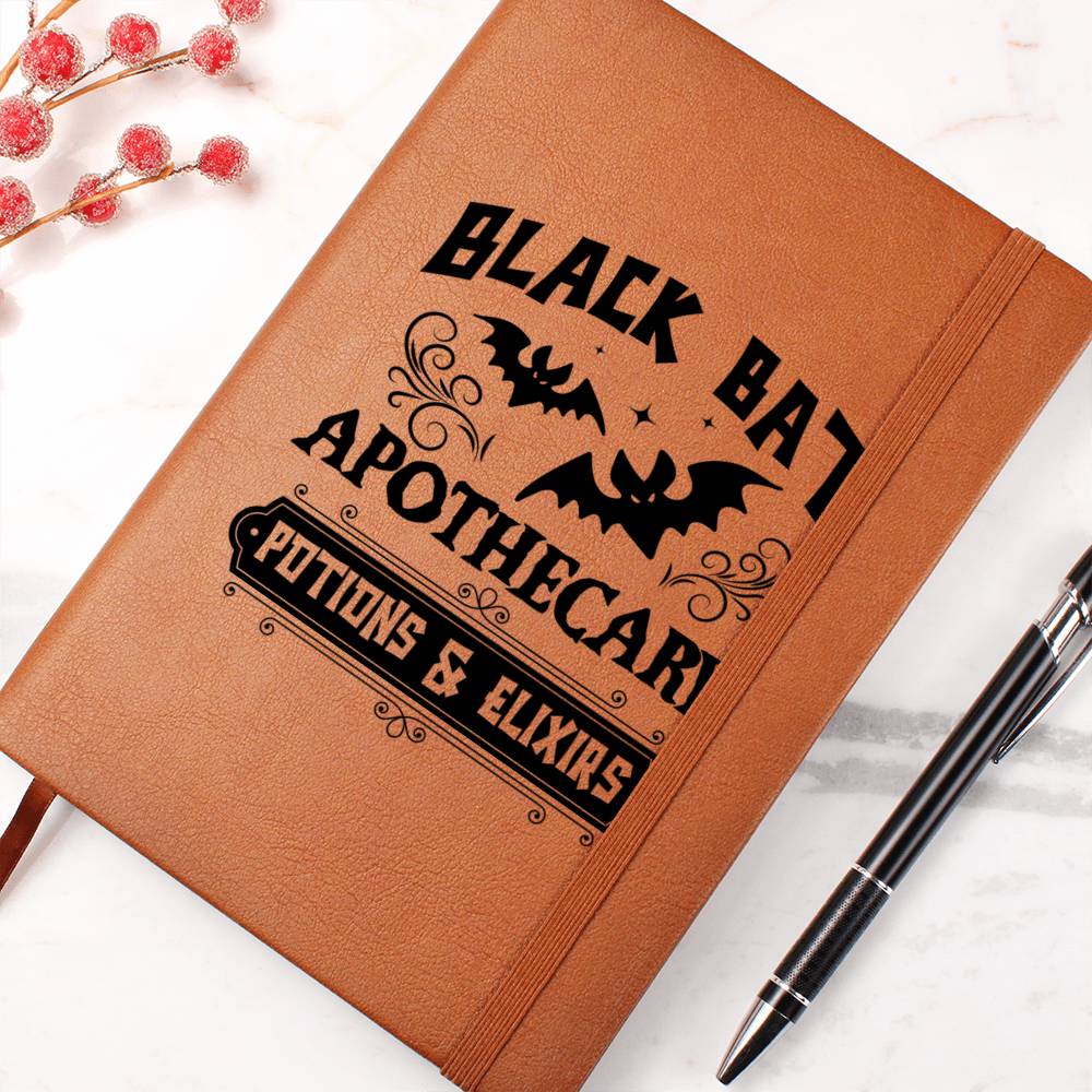 Vintage Halloween Signs 01 - Vegan Leather Journal