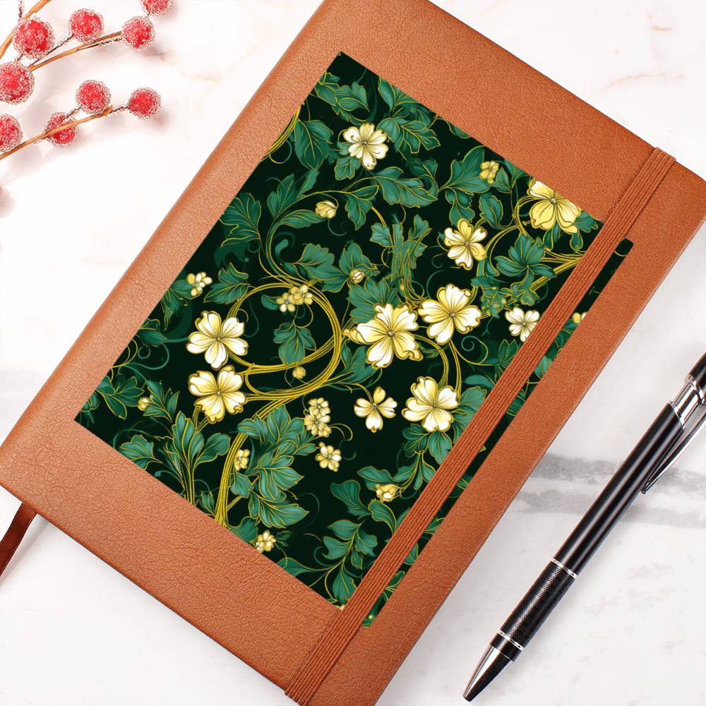 Ornate Gold Cover 084 - Vegan Leather Journal