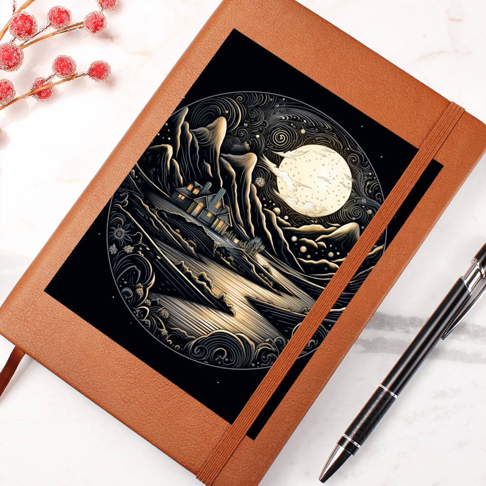 Minimalist BOHO Art 048 - Vegan Leather Journal