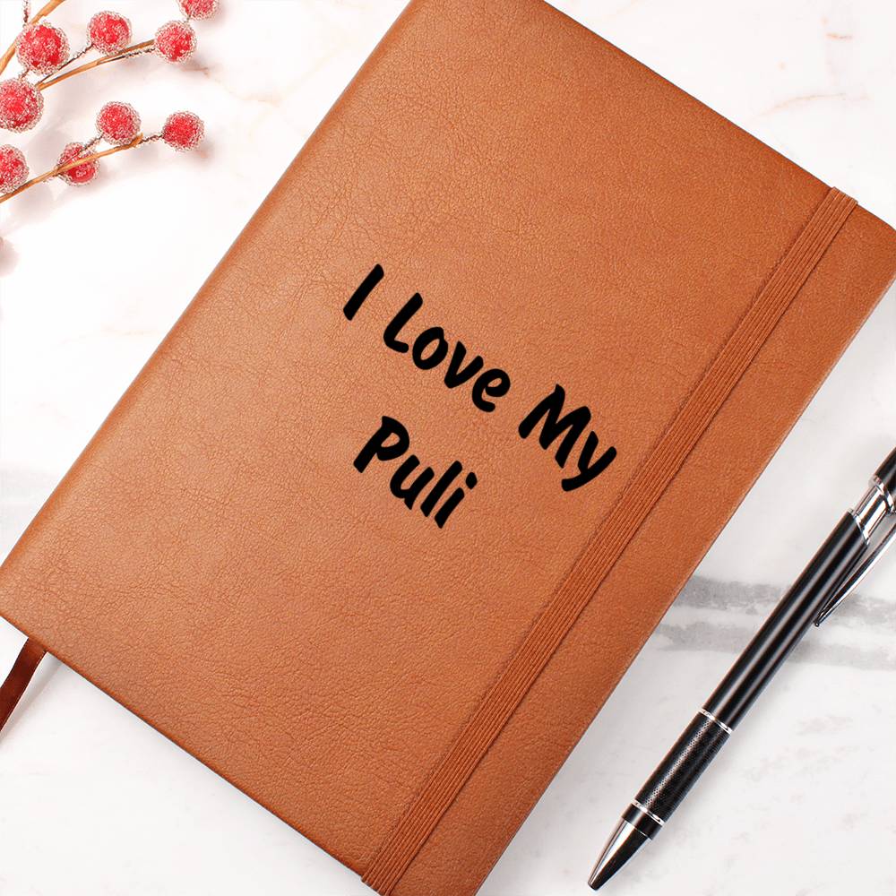 Love My Puli v4 - Vegan Leather Journal