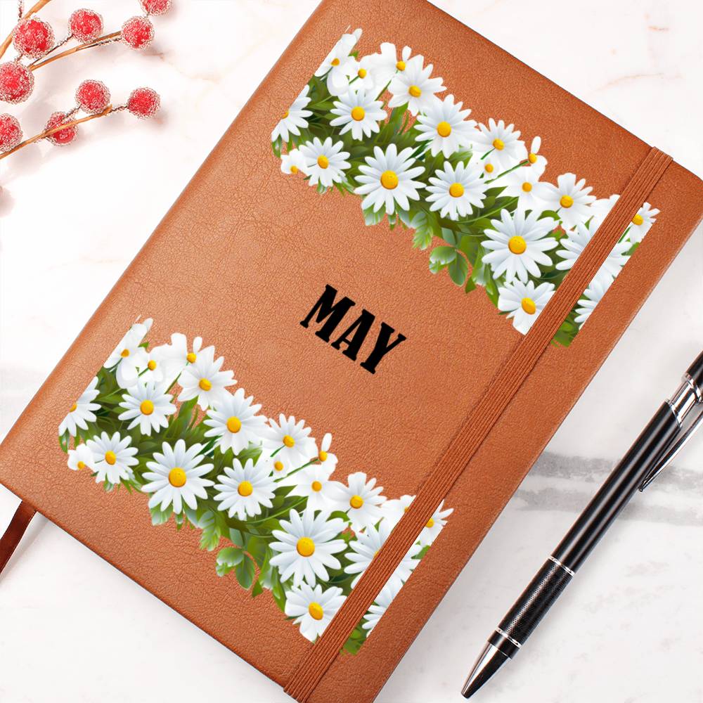 May (Playful Daisies) - Vegan Leather Journal