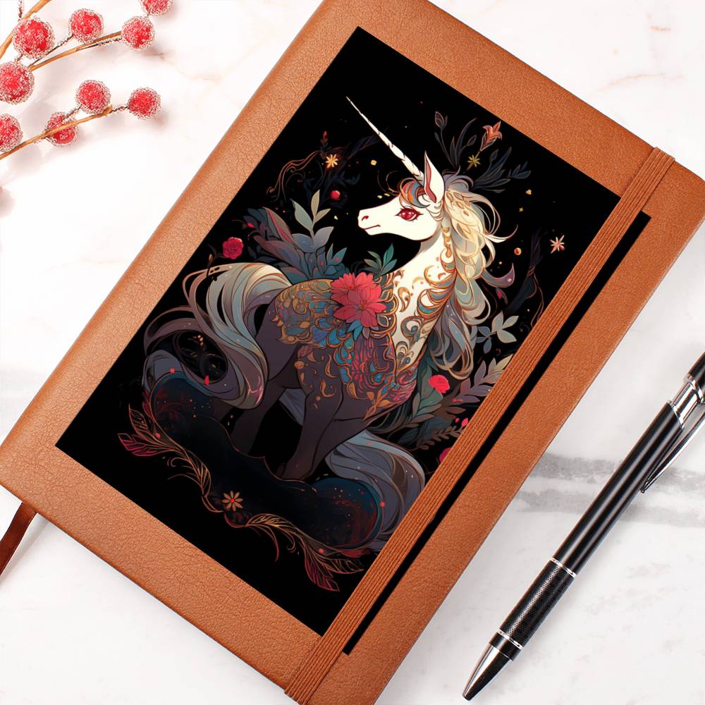 Cute Unicorn 006 - Vegan Leather Journal
