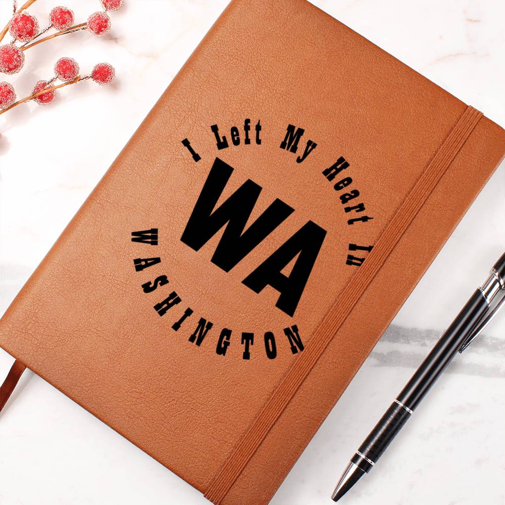 Heart In Washington v01 - Vegan Leather Journal