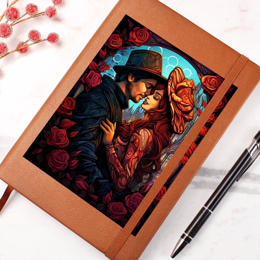 Valentine's Day Art 076 - Vegan Leather Journal