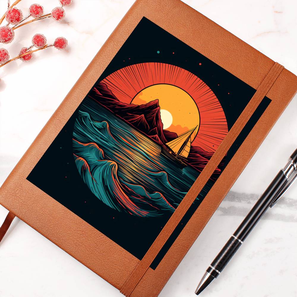 Minimalist BOHO Art 086 - Vegan Leather Journal