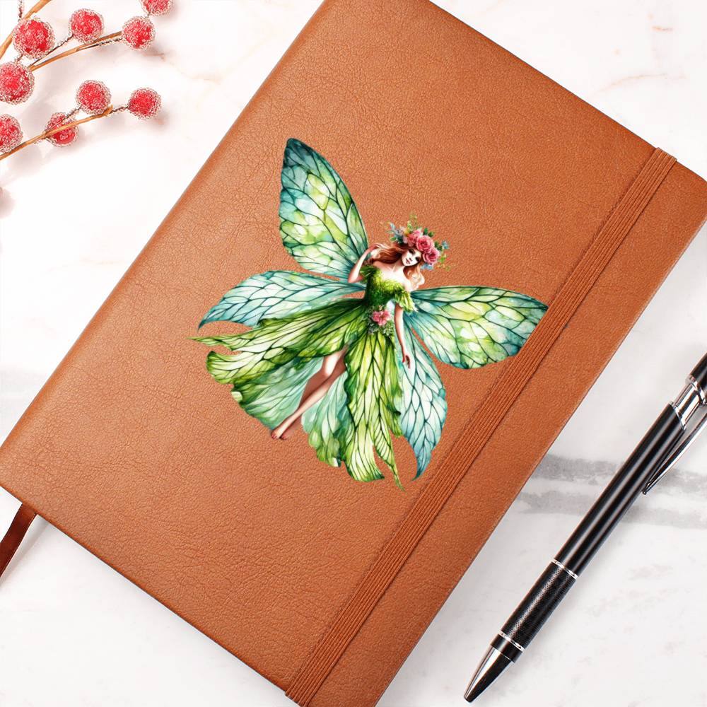 Magical Nature Forest Fairy 05 - Vegan Leather Journal