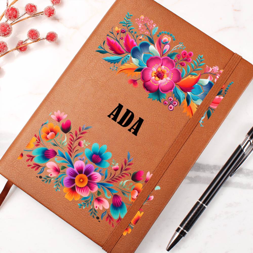 Ada (Mexican Flowers 2) - Vegan Leather Journal