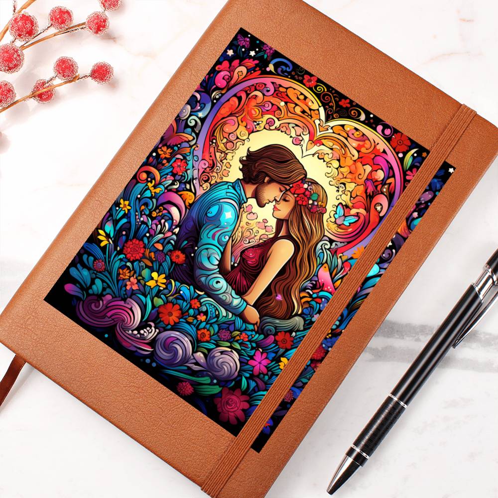 Valentine's Day Art 225 - Vegan Leather Journal