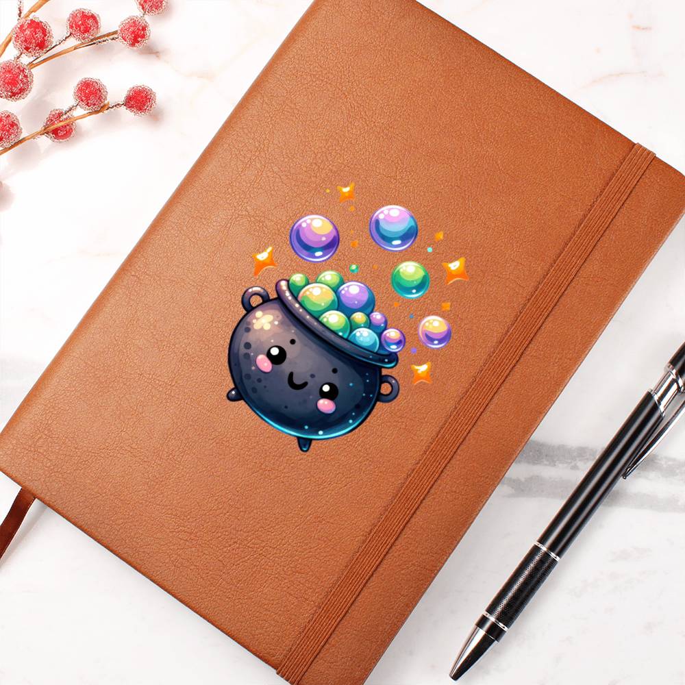 Cute Halloween Sticker 052 - Vegan Leather Journal