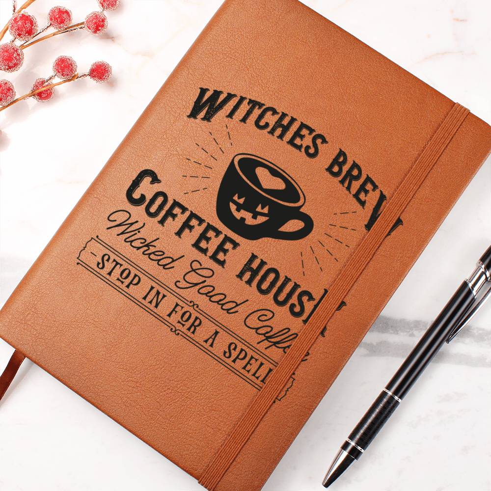 Vintage Halloween Signs 19 - Vegan Leather Journal