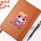 Cute Back to School Sticker 031 - Vegan Leather Journal