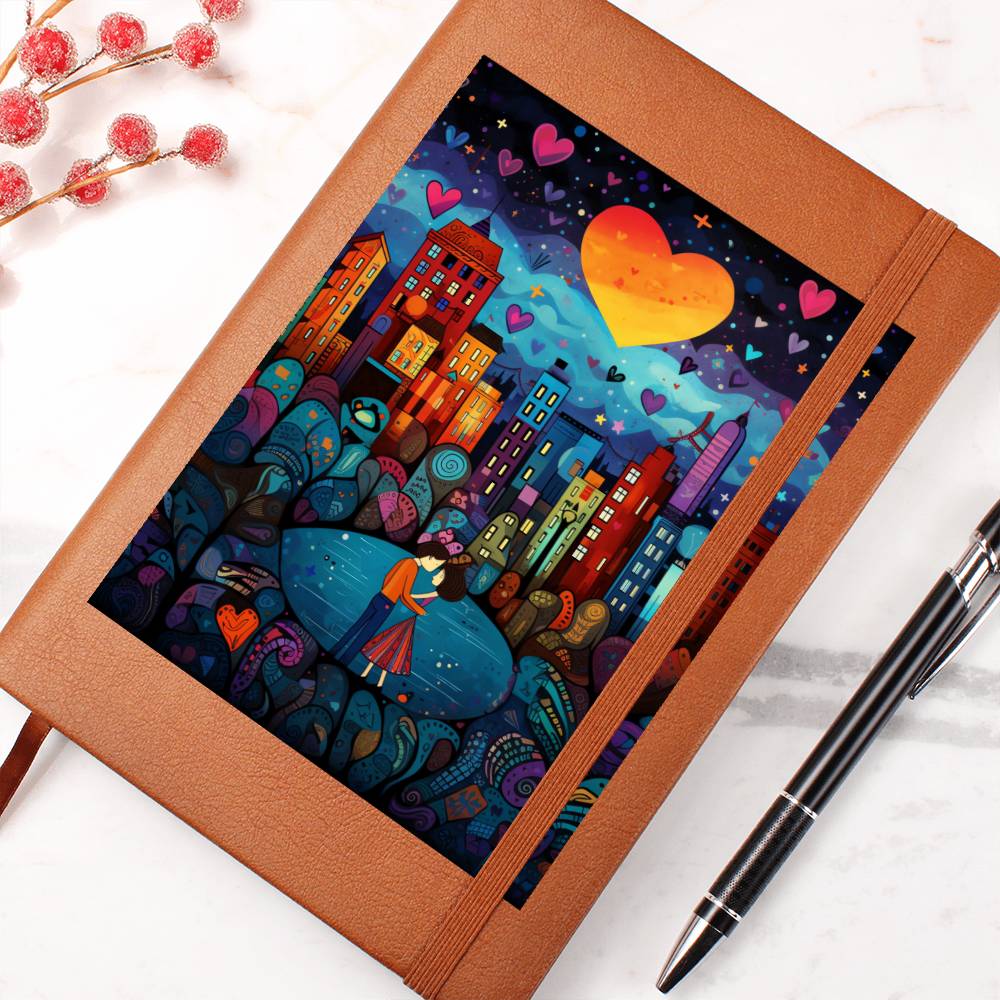 Valentine's Day Art 458 - Vegan Leather Journal