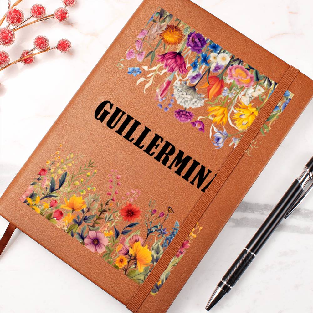 Guillermina (Botanical Blooms) - Vegan Leather Journal