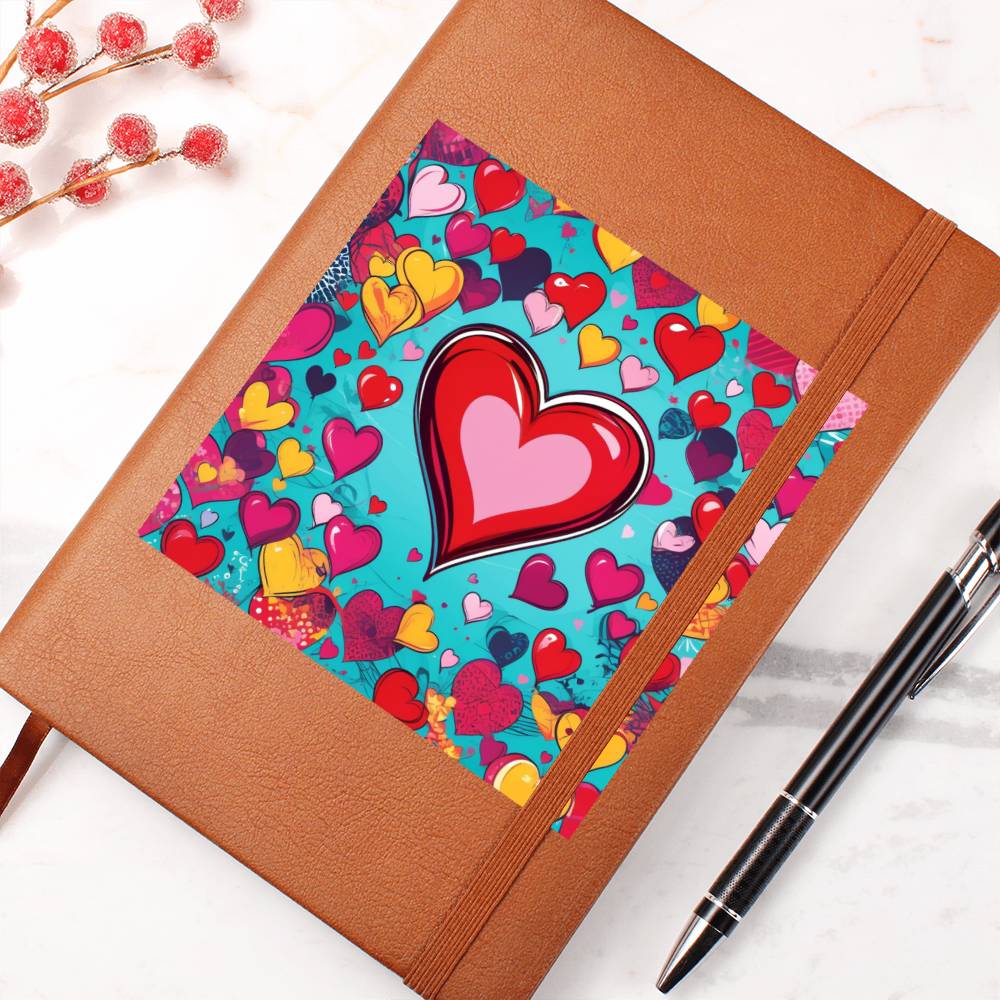 Valentine's Day Pop Art 03 - Vegan Leather Journal