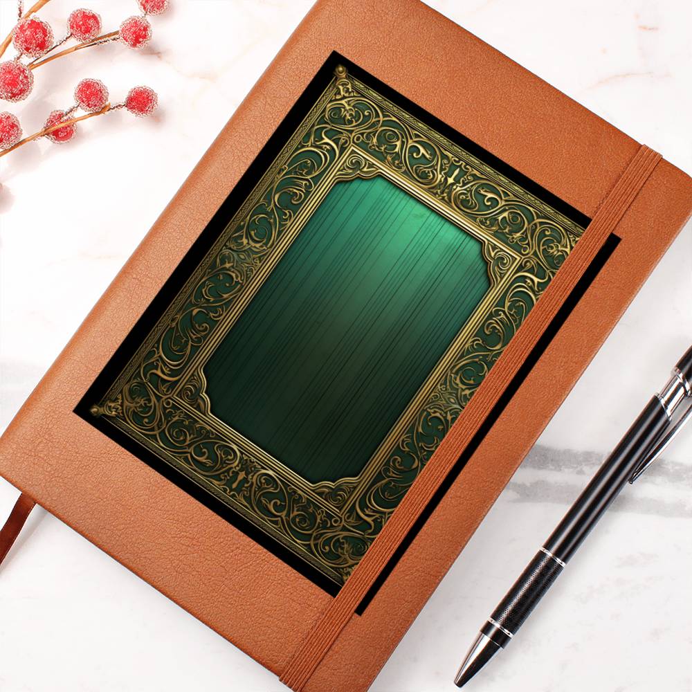 Ornate Gold Cover 090 - Vegan Leather Journal