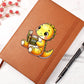 Colorful Baby Dinosaur 060 - Vegan Leather Journal