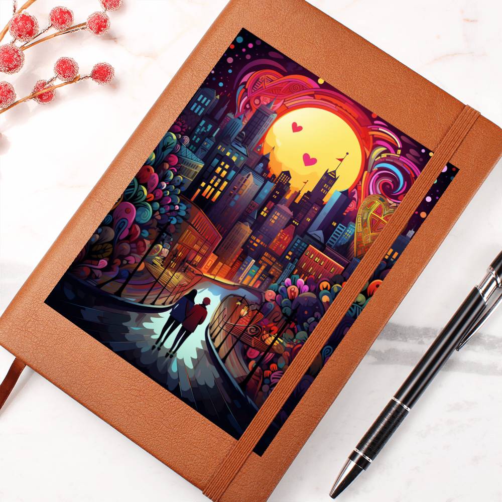 Valentine's Day Art 433 - Vegan Leather Journal