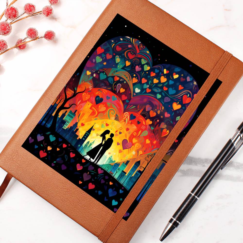 Valentine's Day Art 159 - Vegan Leather Journal