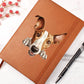 Ibizan Hound Peeking - Vegan Leather Journal