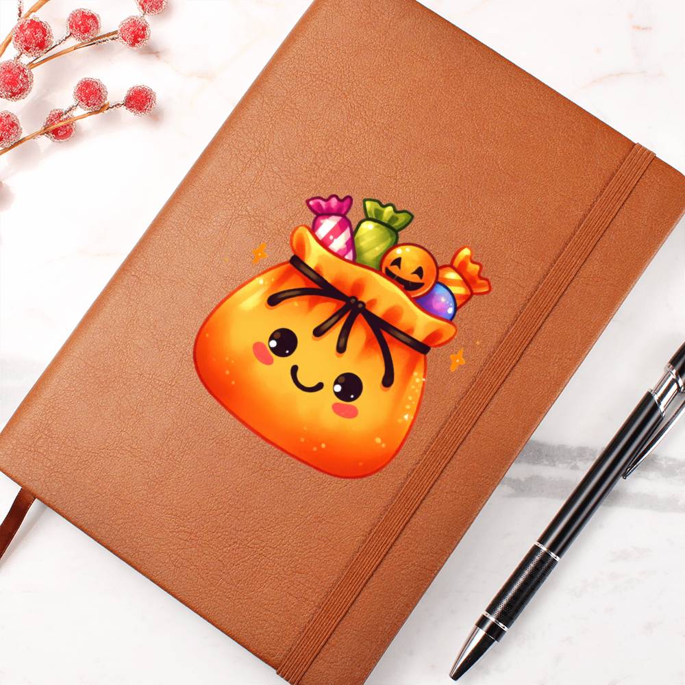 Cute Halloween Sticker 094 - Vegan Leather Journal