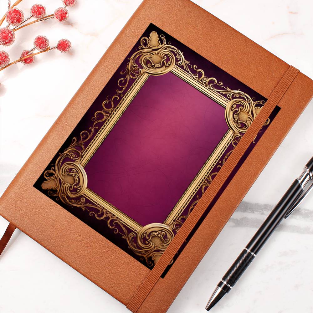 Ornate Gold Cover 029 - Vegan Leather Journal