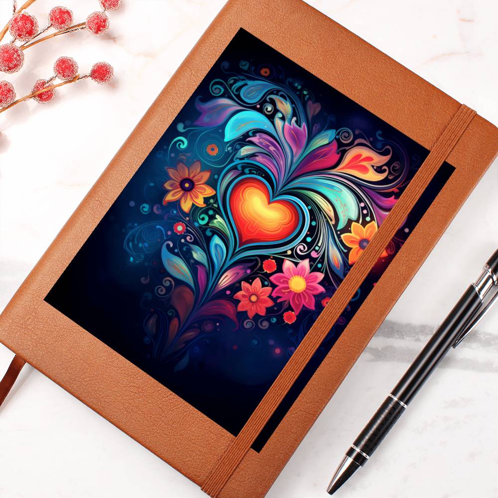 Valentine's Day Art 302 - Vegan Leather Journal