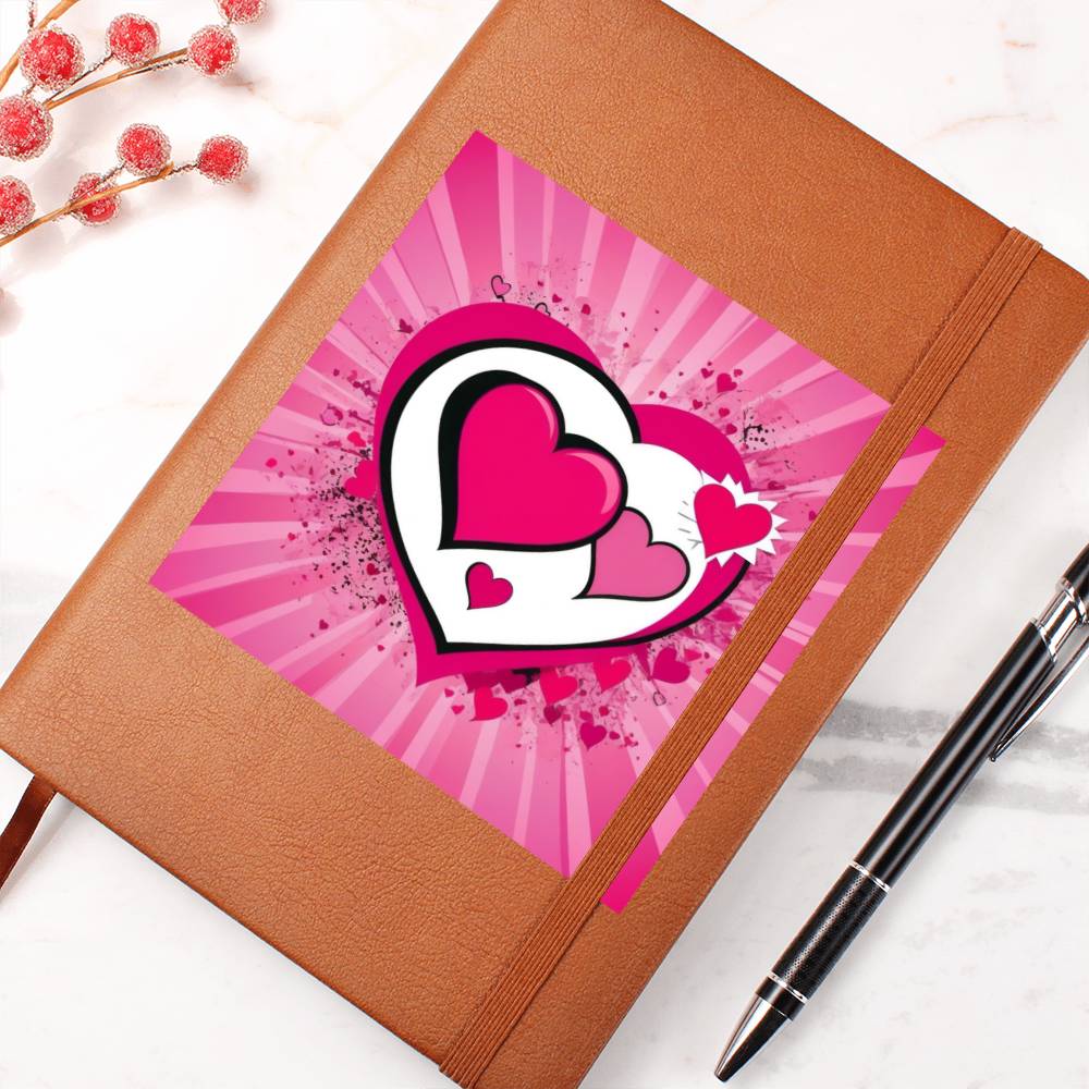Valentine's Day Pop Art 04 - Vegan Leather Journal