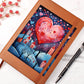 Valentine's Day Art 214 - Vegan Leather Journal