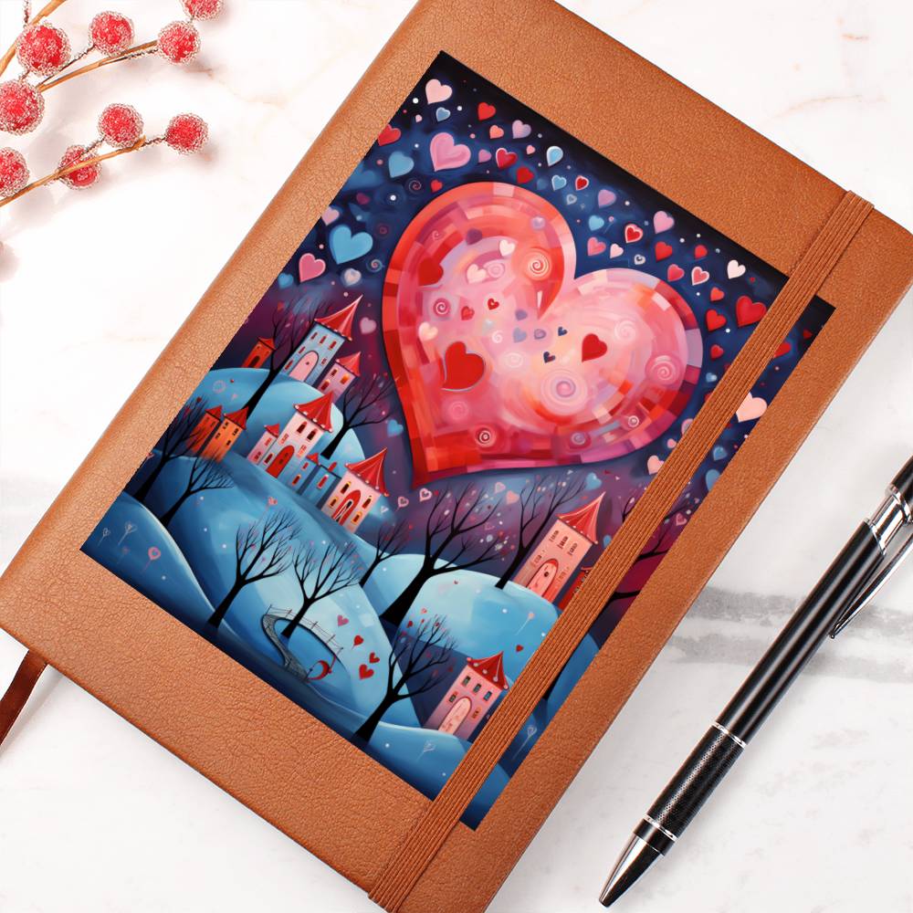 Valentine's Day Art 214 - Vegan Leather Journal