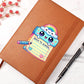 Cute Back to School Sticker 094 - Vegan Leather Journal