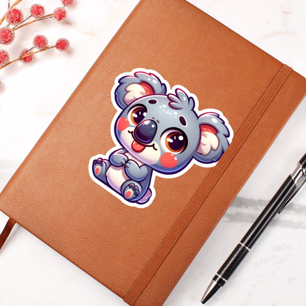 Cute Koala sticker 80 - Vegan Leather Journal