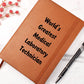 World's Greatest Medical Laboratory Technician v1 - Vegan Leather Journal