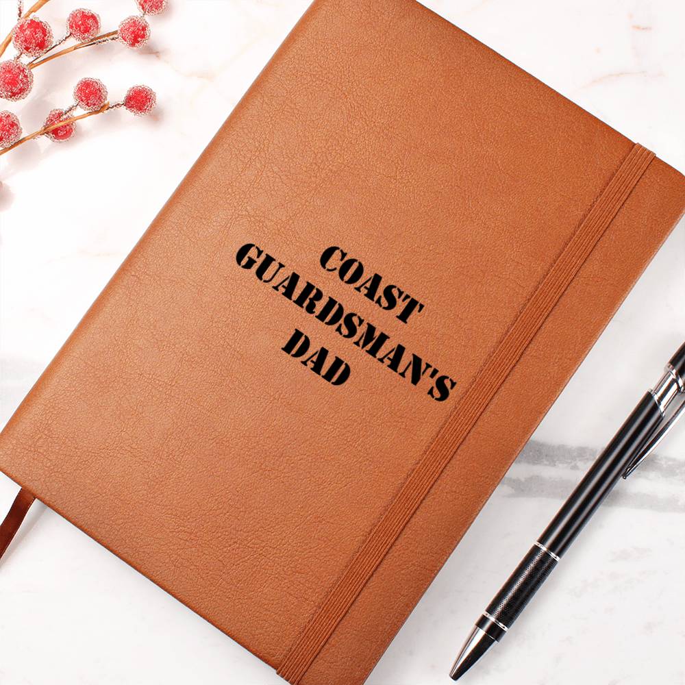 Coast Guardsman's Dad - Vegan Leather Journal