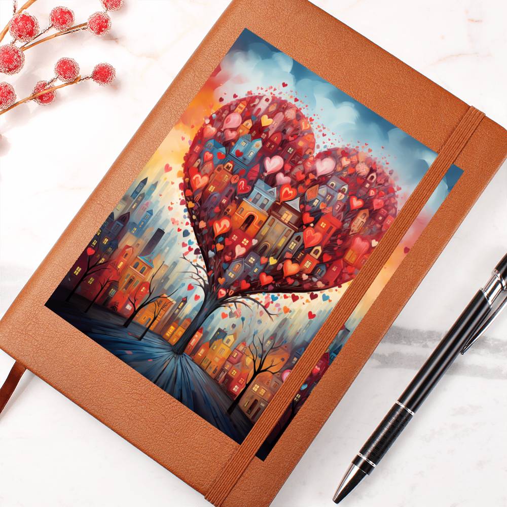 Valentine's Day Art 244 - Vegan Leather Journal