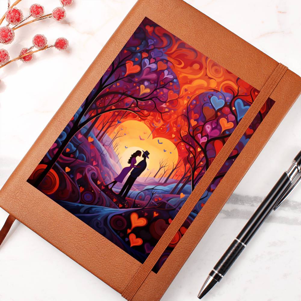 Valentine's Day Art 351 - Vegan Leather Journal