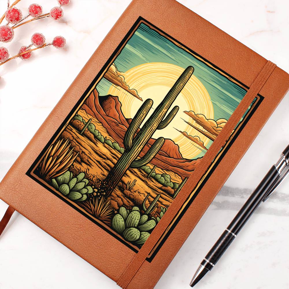 Minimalist BOHO Art 055 - Vegan Leather Journal