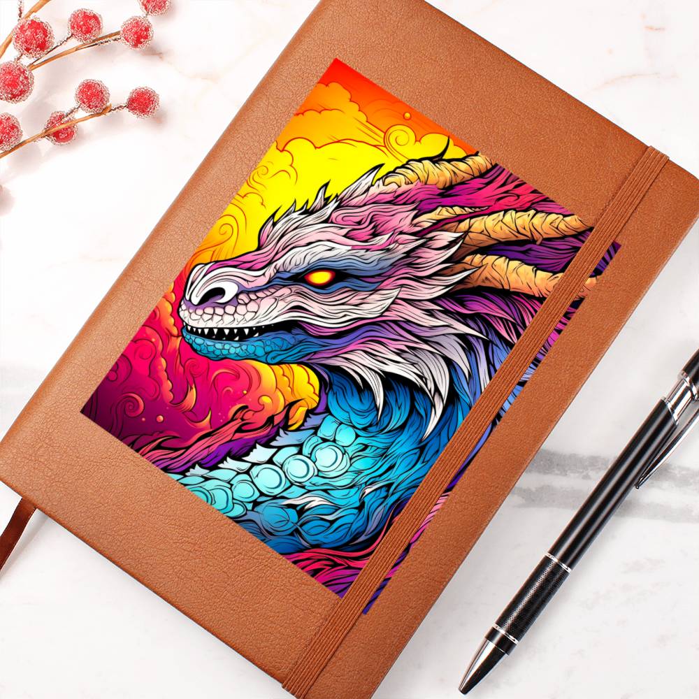 Majestic Dragon 003 - Vegan Leather Journal