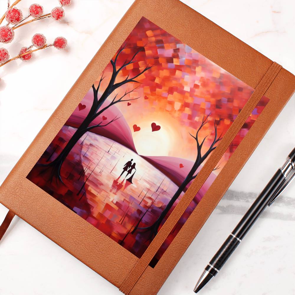 Valentine's Day Art 147 - Vegan Leather Journal